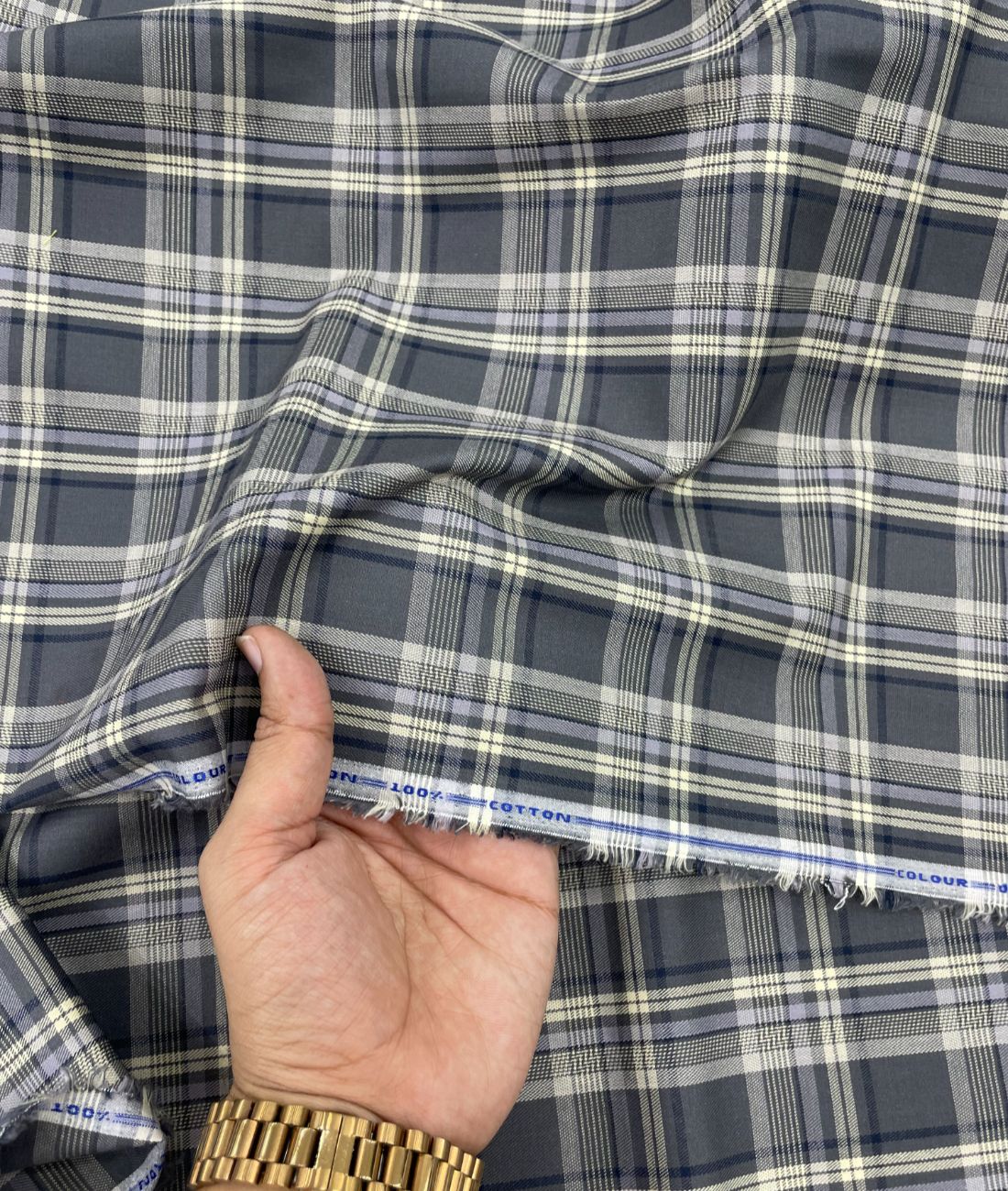 Checkered Premium Fabric for Mens Shirt