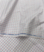 Grado Pastel 100% Cotton Checkered Premium Fabric for Mens Shirt