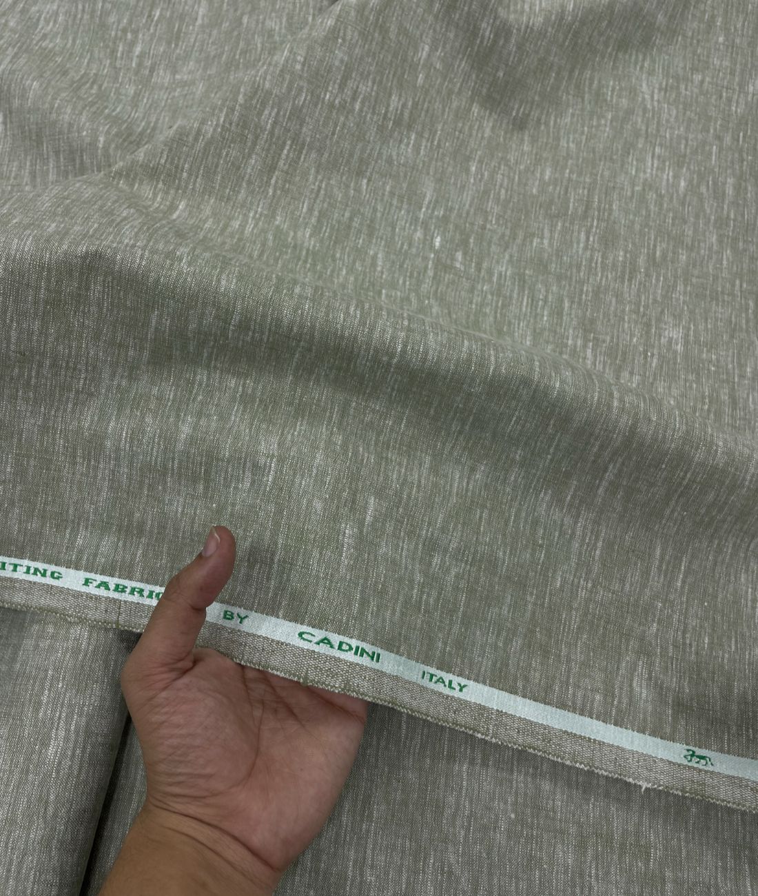 Linen Blend Fabric for Pant by Cadini Italy