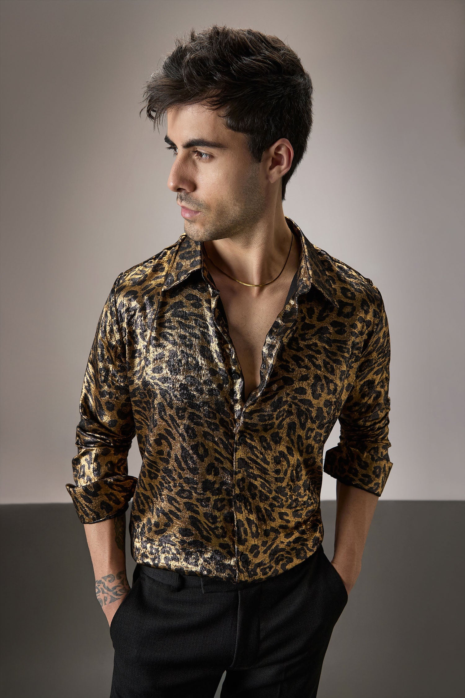 Leopard/Animal Print - Handcrafted Designer Shirt