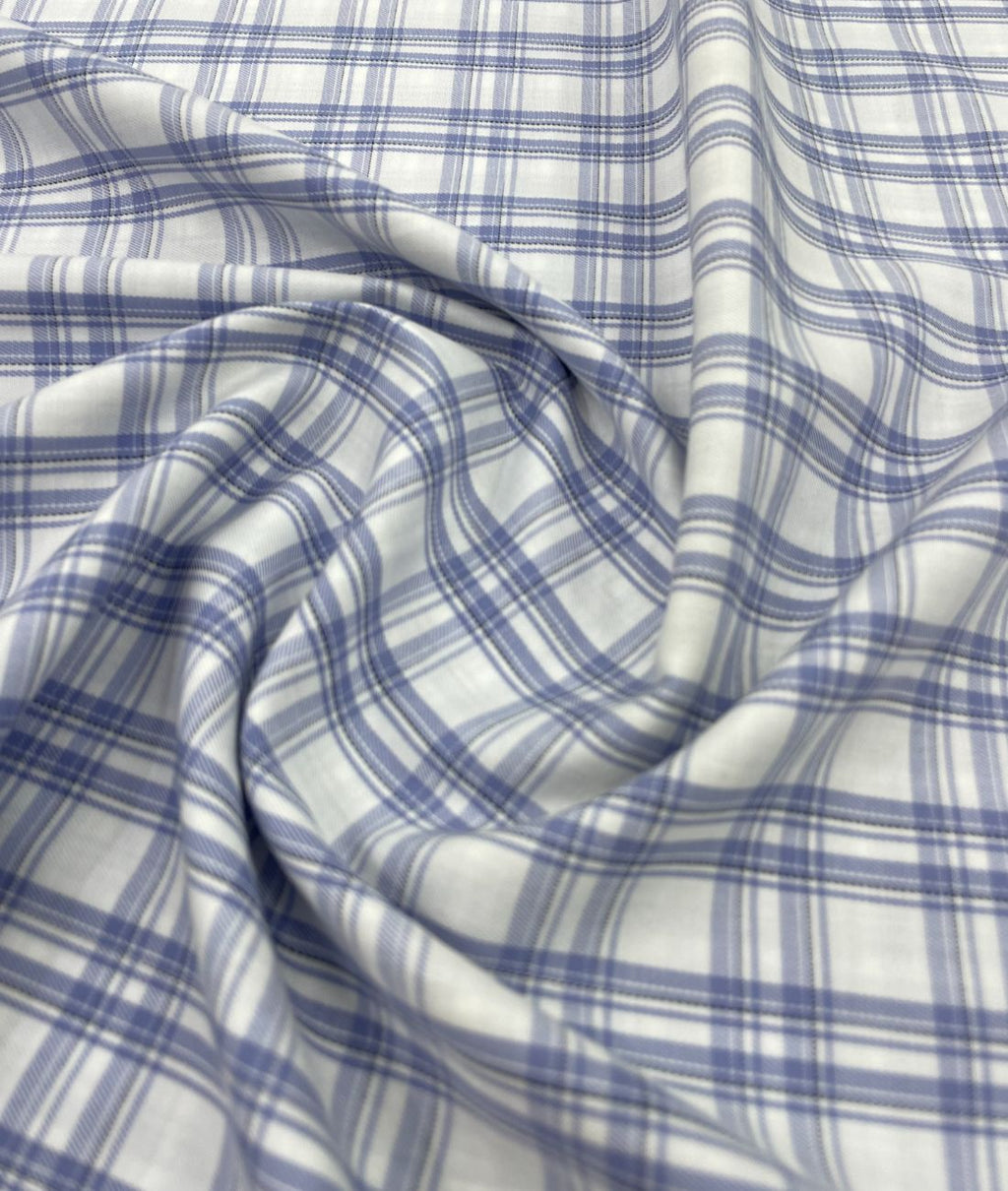Raymond Checkered Premium Fabric for Mens Shirt