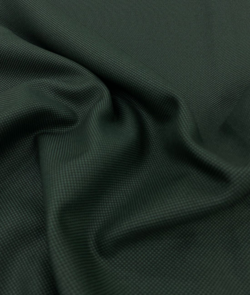 Super 120 Dark Green Dobby Suiting Fabric