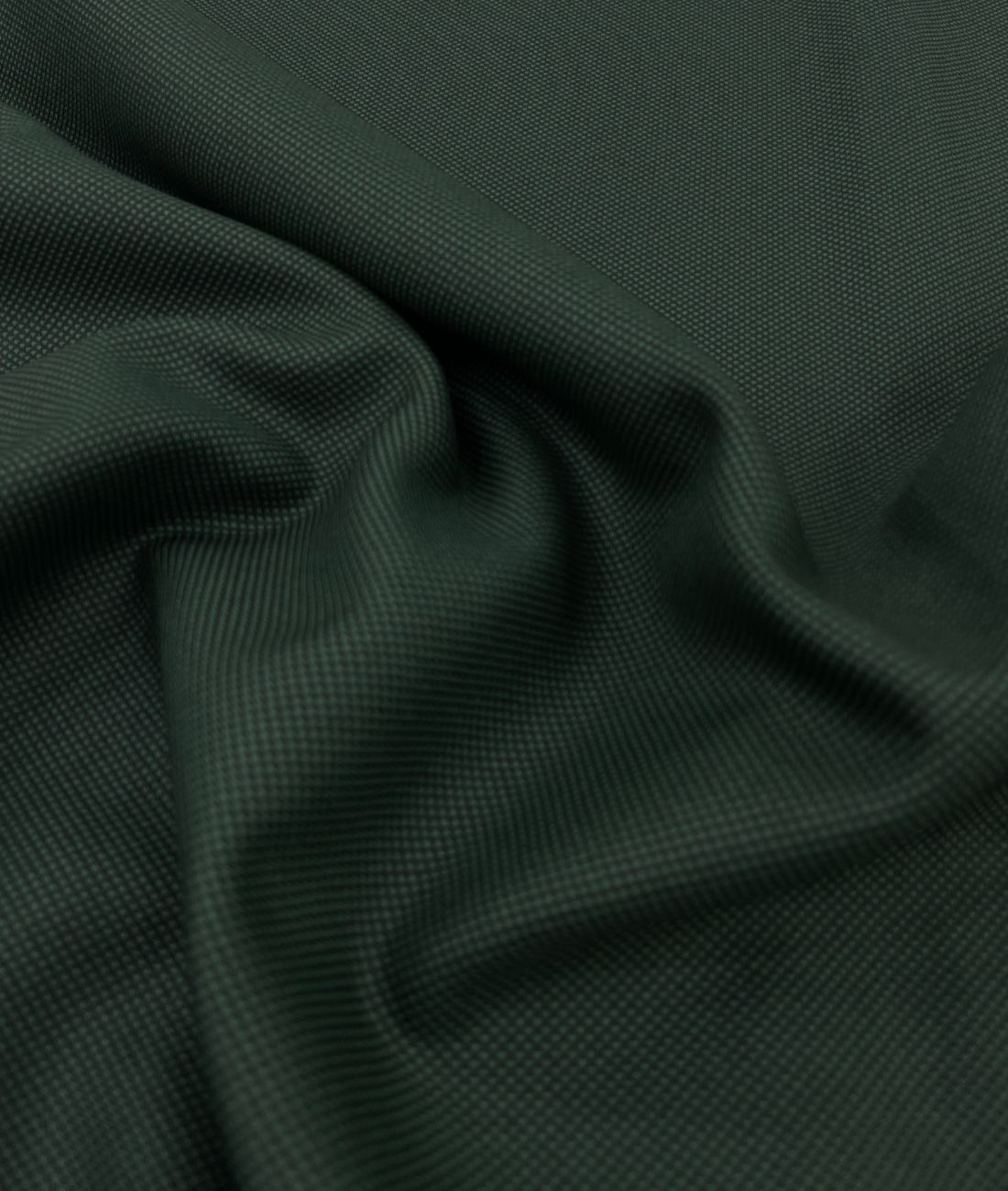 Super 120 Dark Green Dobby Suiting Fabric