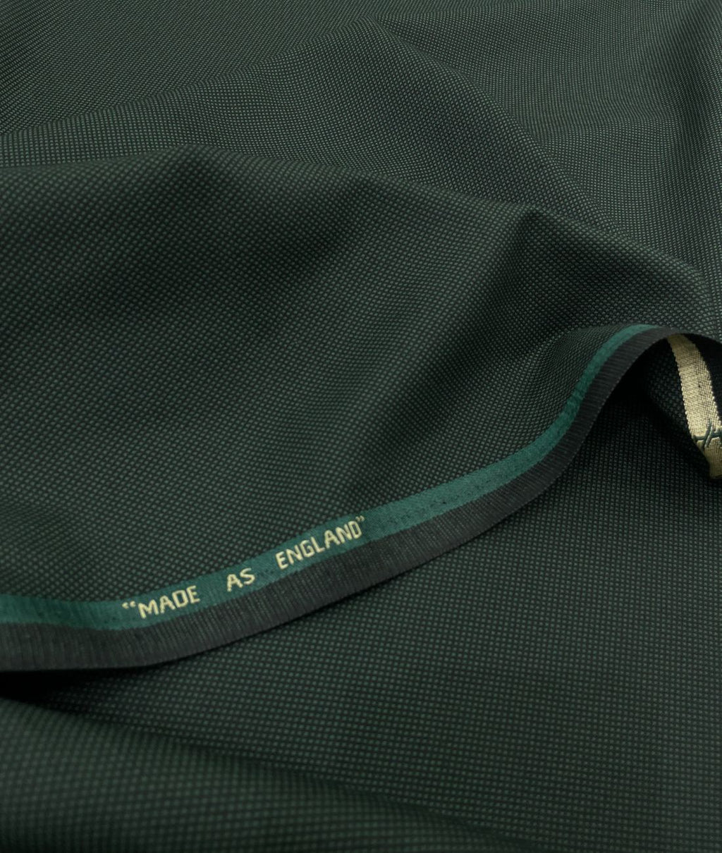 Super 120 Dark Green Dobby Suiting Fabric