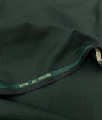 Super 120 Dark Green Dobby Suiting Fabric