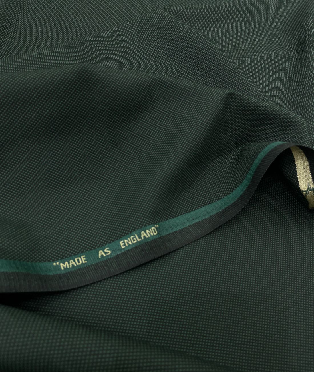 Super 120 Dark Green Dobby Suiting Fabric