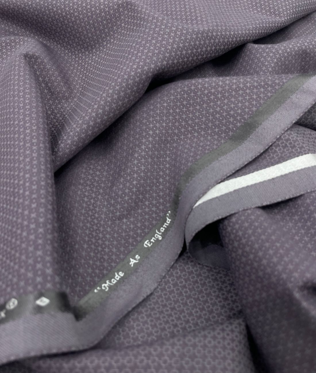 Super 120 Dark Lavender Dobby Suiting Fabric