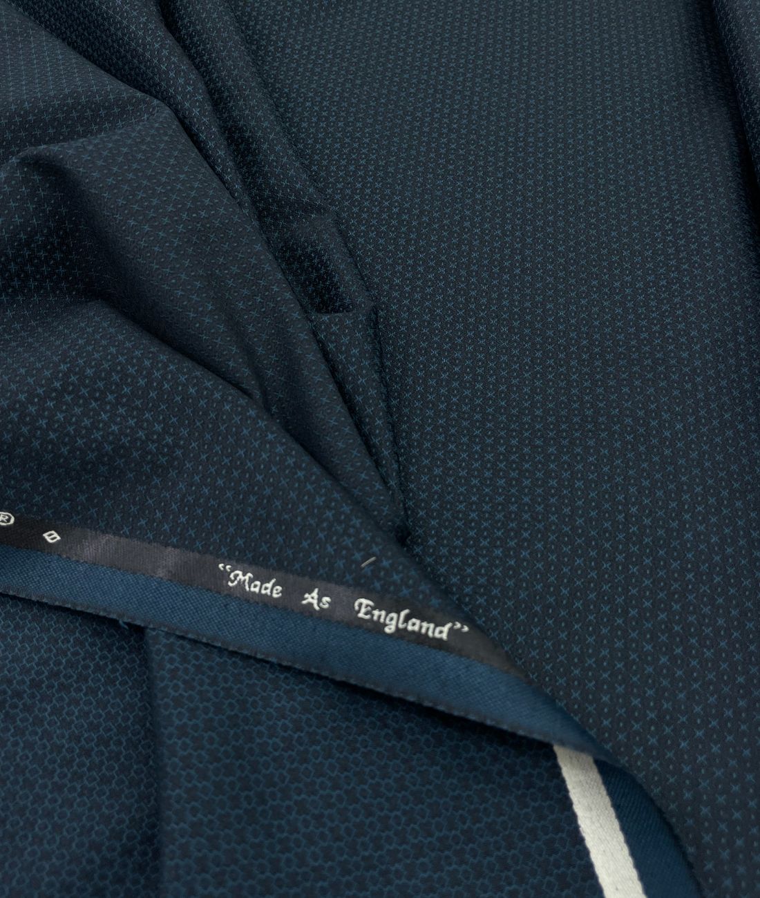 Super 120 Dark Teal Dobby Suiting Fabric