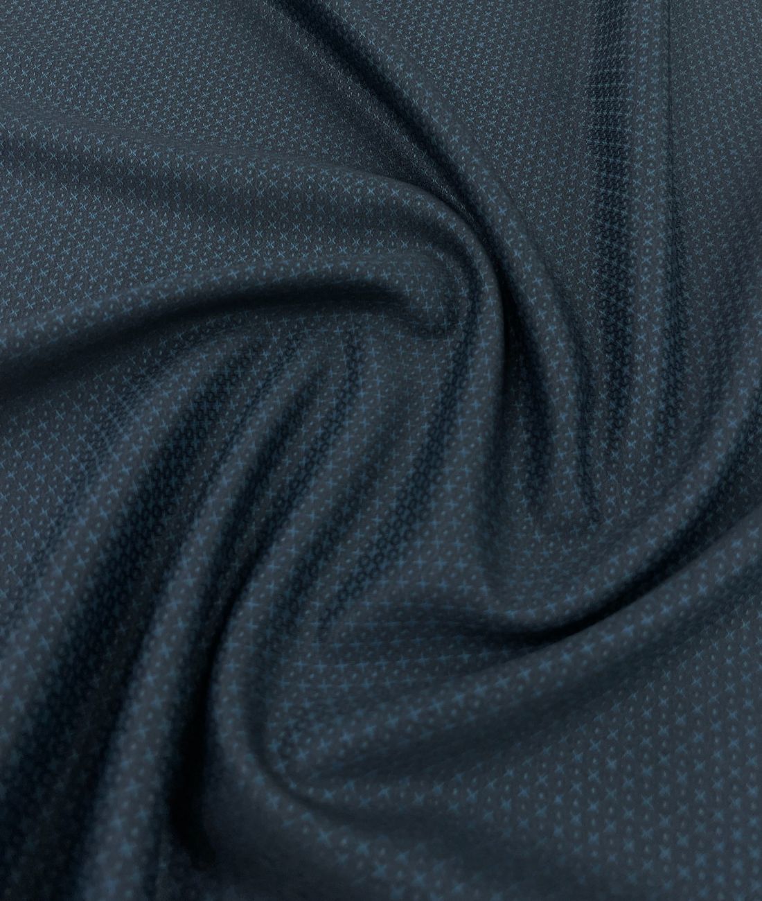 Super 120 Dark Teal Dobby Suiting Fabric