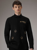 Billionaire Golden Hand Embroidered Designer Shirt for Men