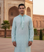 Real Mirror Work Luxury Hand Embroidered Kurta