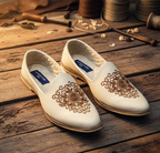Hand Embroidered Luxury Wedding Mojari for Men