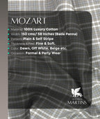 Rich Cotton Checks Shirt Fabric for Men's Formal Shirt