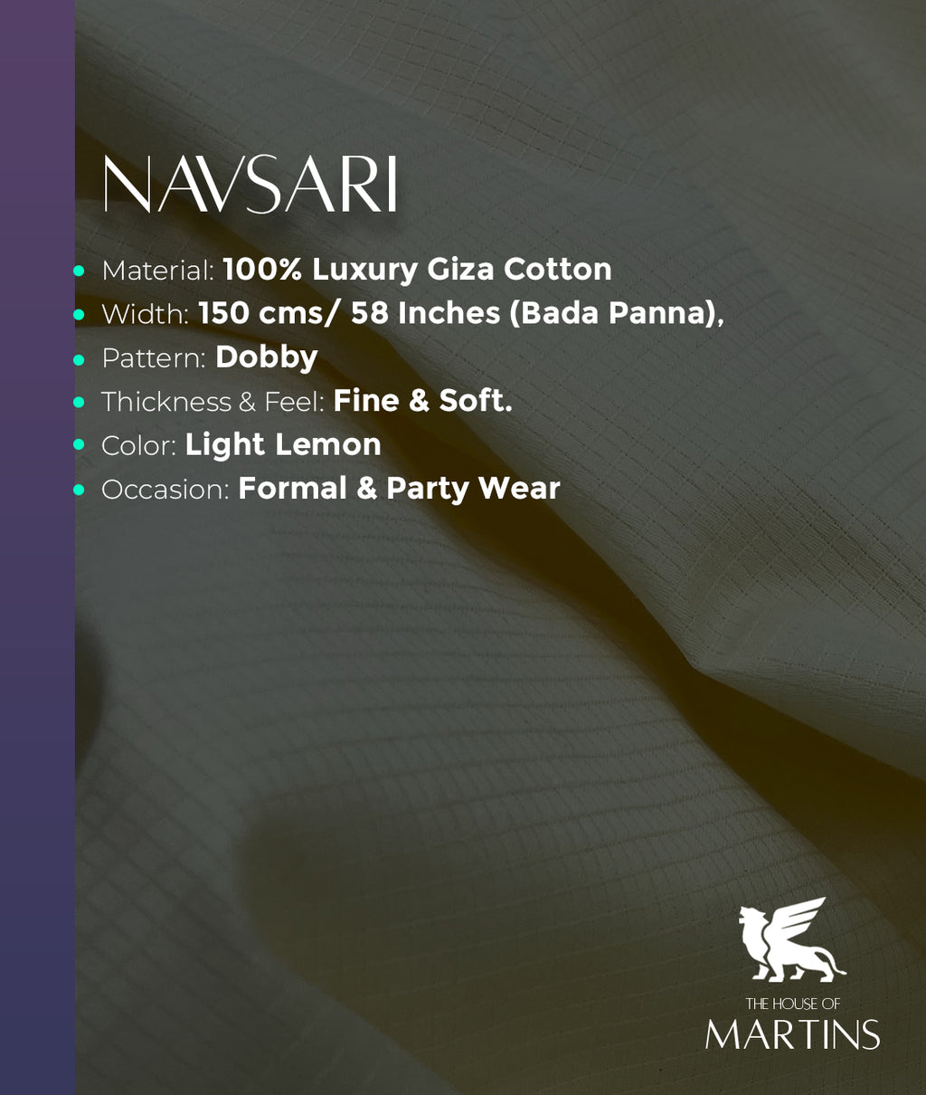 Dobby Ultra Luxury Giza Cotton Fabric