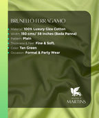 Brunello Ferragamo Luxury Smooth Giza Cotton Fabric for Men's