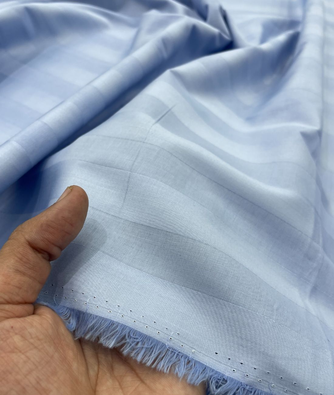 Self Stripe Luxury Giza Cotton Fabric for Men's Shirt