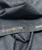 Spaadaa 150s Green Cashmere Wool Blend Checks Fabric