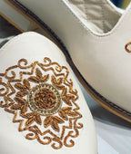 Hand Embroidered Luxury Wedding Mojari for Men