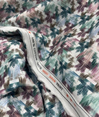 Abstract Print Luxury Giza Cotton Fabric for Men's Shirt