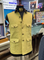 Linen 4 Pockets Hunting Sadri for Royal Event