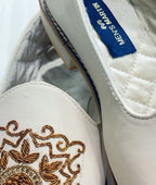 Hand Embroidered Luxury Wedding Mojari for Men