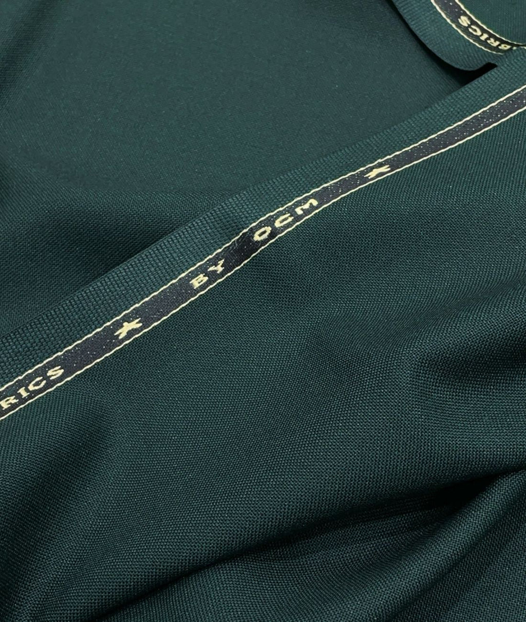 Ocm Dark Green Wool Blend Suiting Fabric