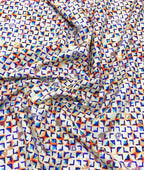 Crisp Patterned Printed Anti Wrinke Cotton Fabric for Men's Shirts & Kurta