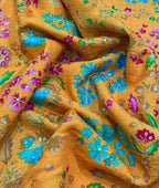 Luxury Embroidered Fabric for Haldi