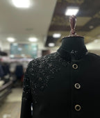 Luxury Designer Hand Embroidered Bandhgala Suit for Wedding