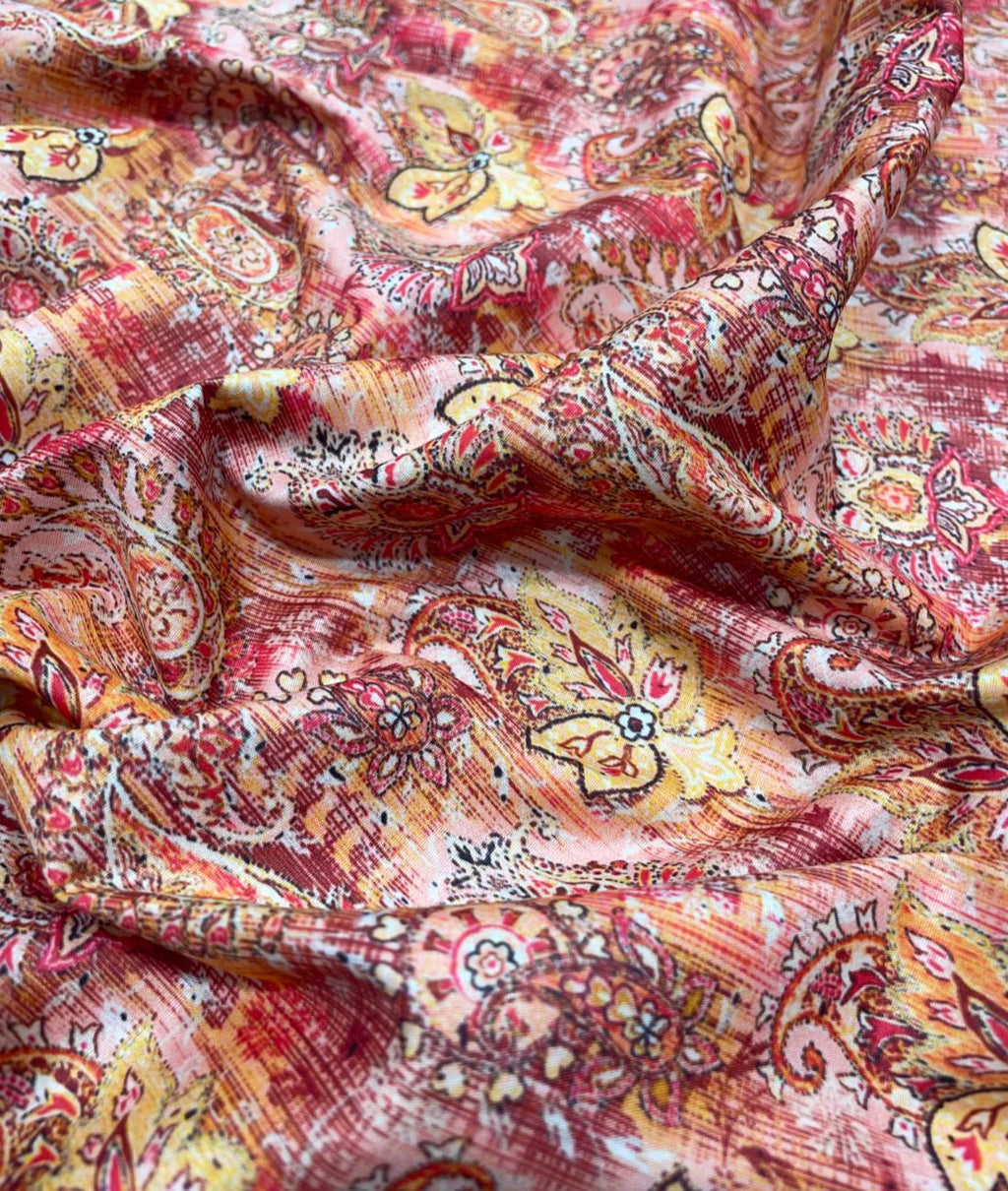 Heavy Printed Giza Cotton Fabric for Men's Shirt & Kurta