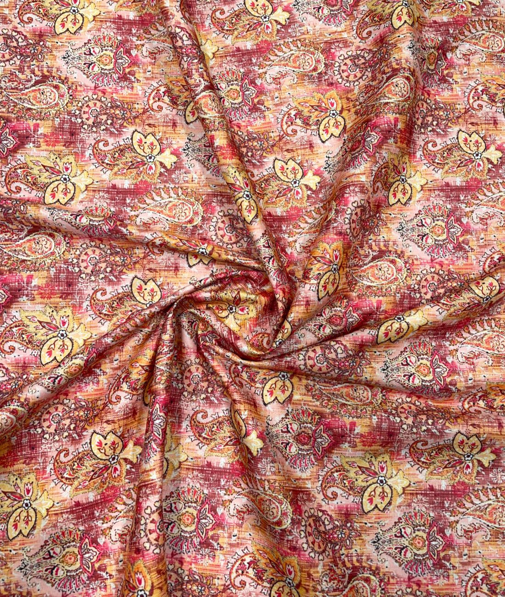 Heavy Printed Giza Cotton Fabric for Men's Shirt & Kurta