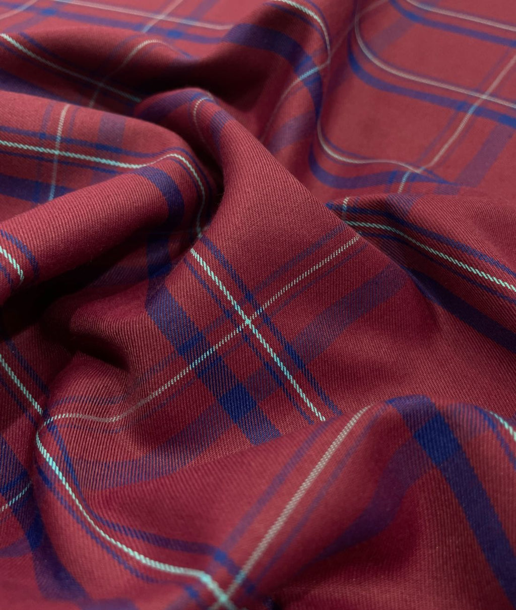 Arvind Checks Premium Cotton Fabric for Men's Shirt