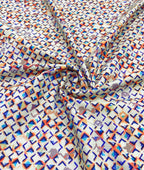 Crisp Patterned Printed Anti Wrinke Cotton Fabric for Men's Shirts & Kurta