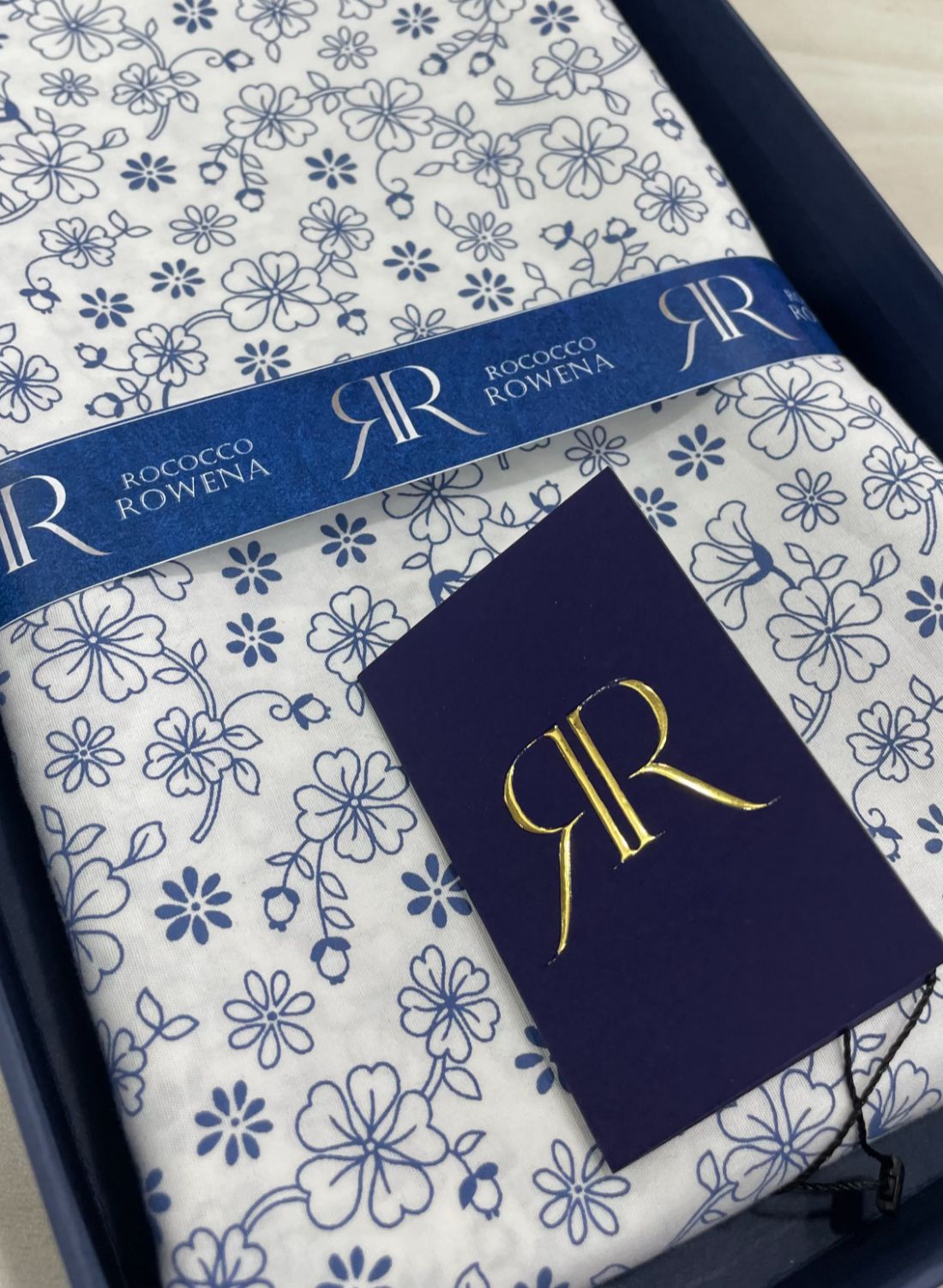 Rococco Rowena Ultra Luxury Printed Shirt Fabric with Box