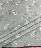 Burgoyne Leaves & Flowers Luxury Printed Shirt Fabric Giza Cotton