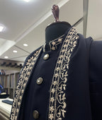 Heavy Traditional Hand Embroidered Sherwani with Shawl