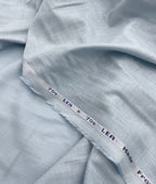 Powder Blue 70s Lea Linen Blend Fabric