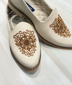 Hand Embroidered Luxury Wedding Mojari for Men