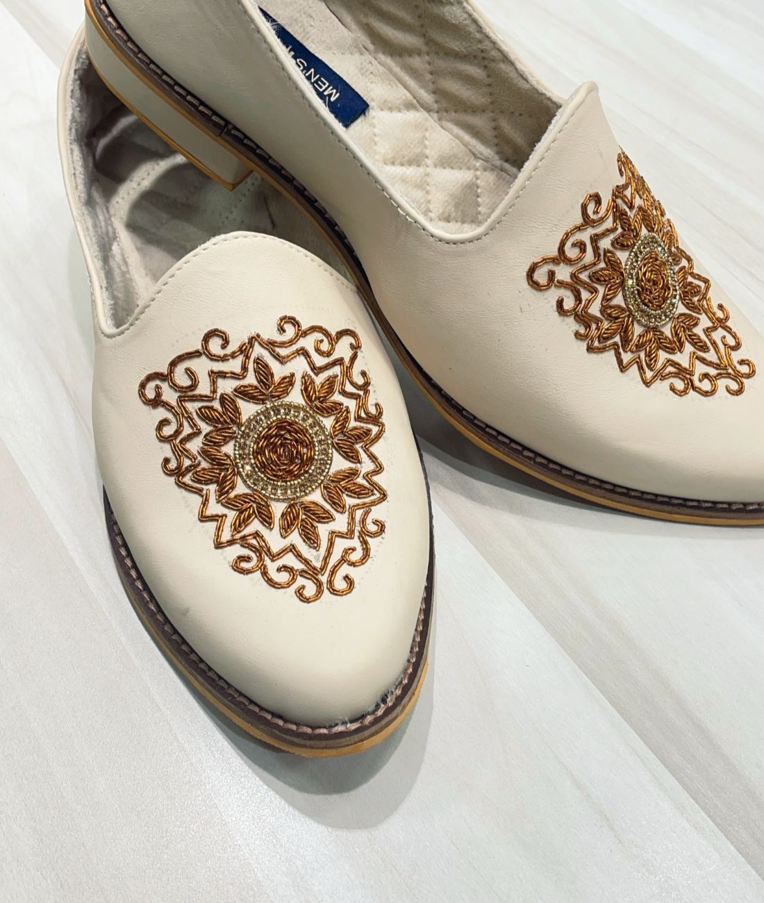 Hand Embroidered Luxury Wedding Mojari for Men