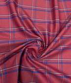 Arvind Checks Premium Cotton Fabric for Men's Shirt