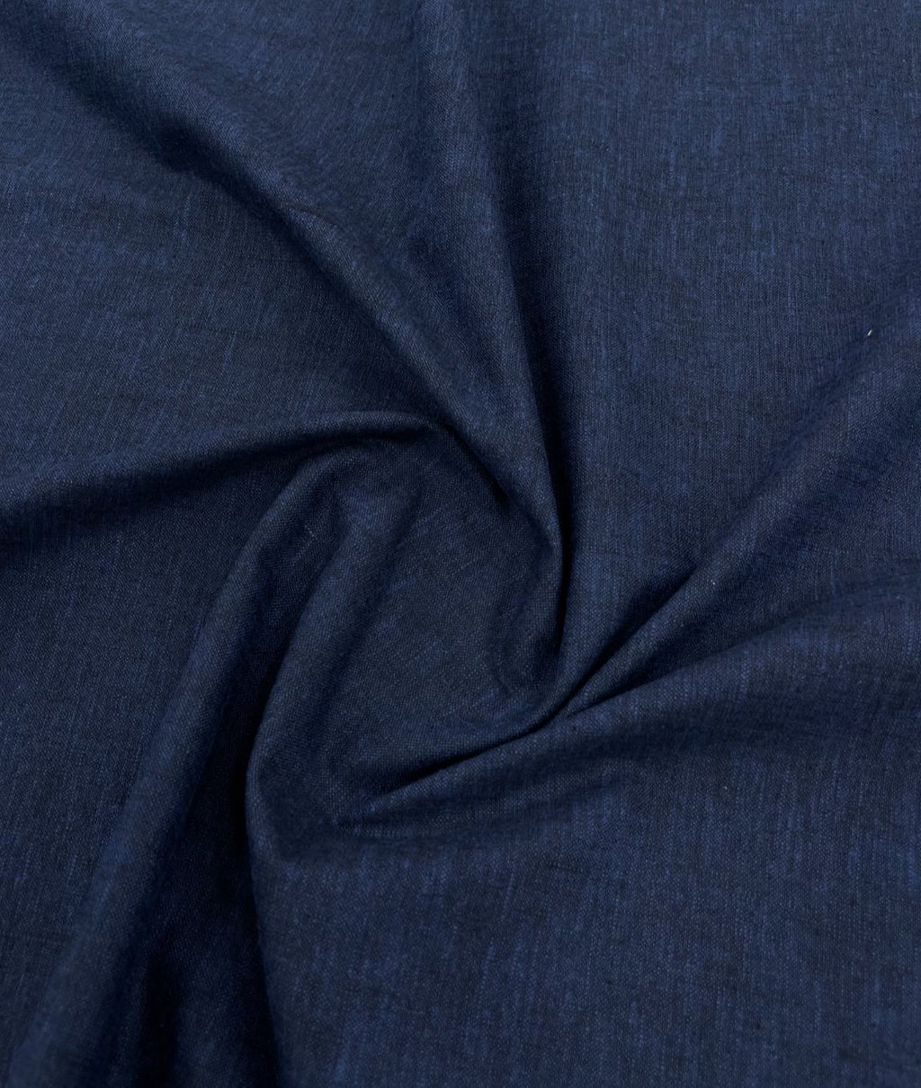 Navy Blue Linen Blend Fabric for Pant by Fabrique Modisto