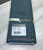 Spaadaa 150s Green Cashmere Wool Blend Checks Fabric