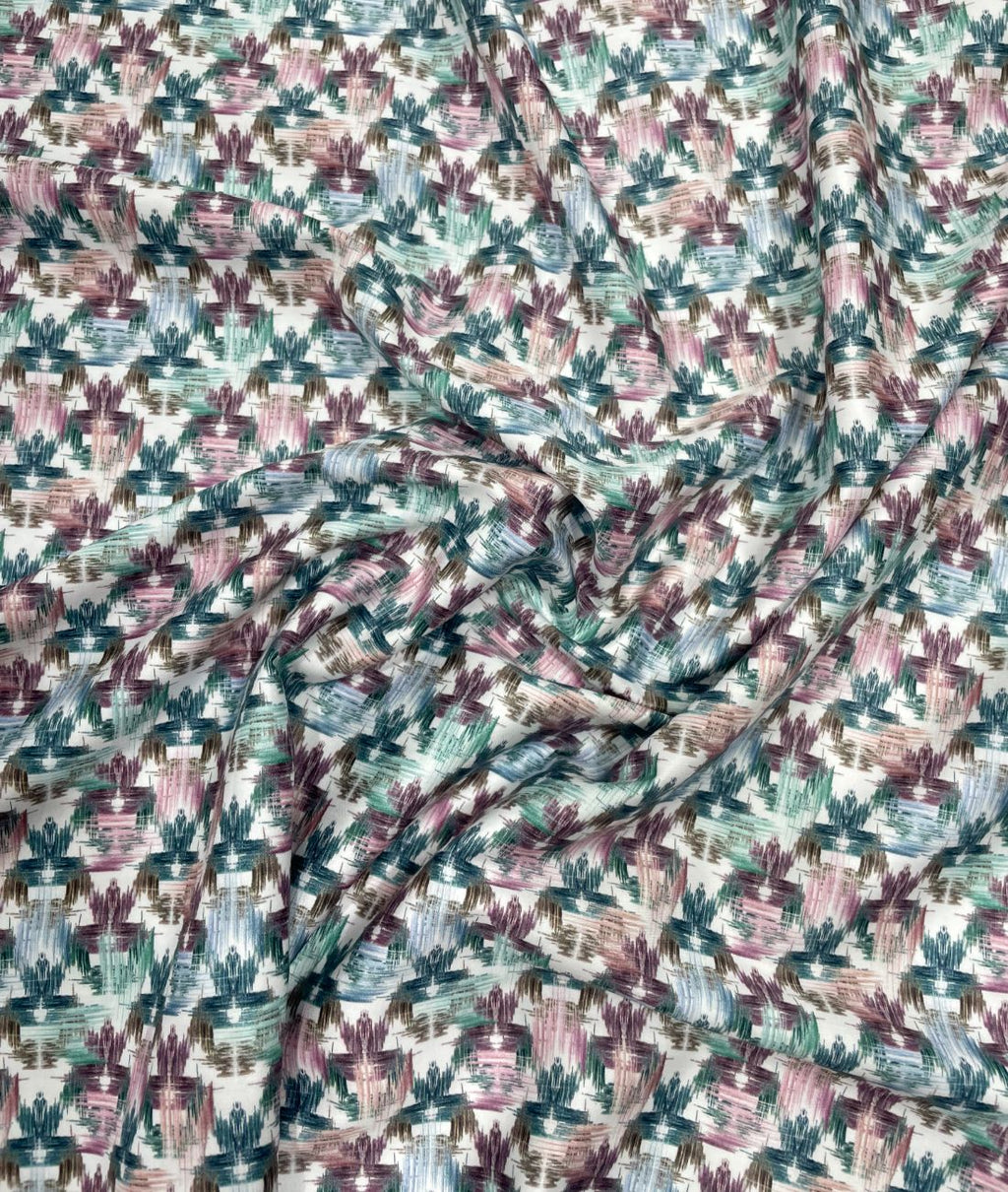 Abstract Print Luxury Giza Cotton Fabric for Men's Shirt