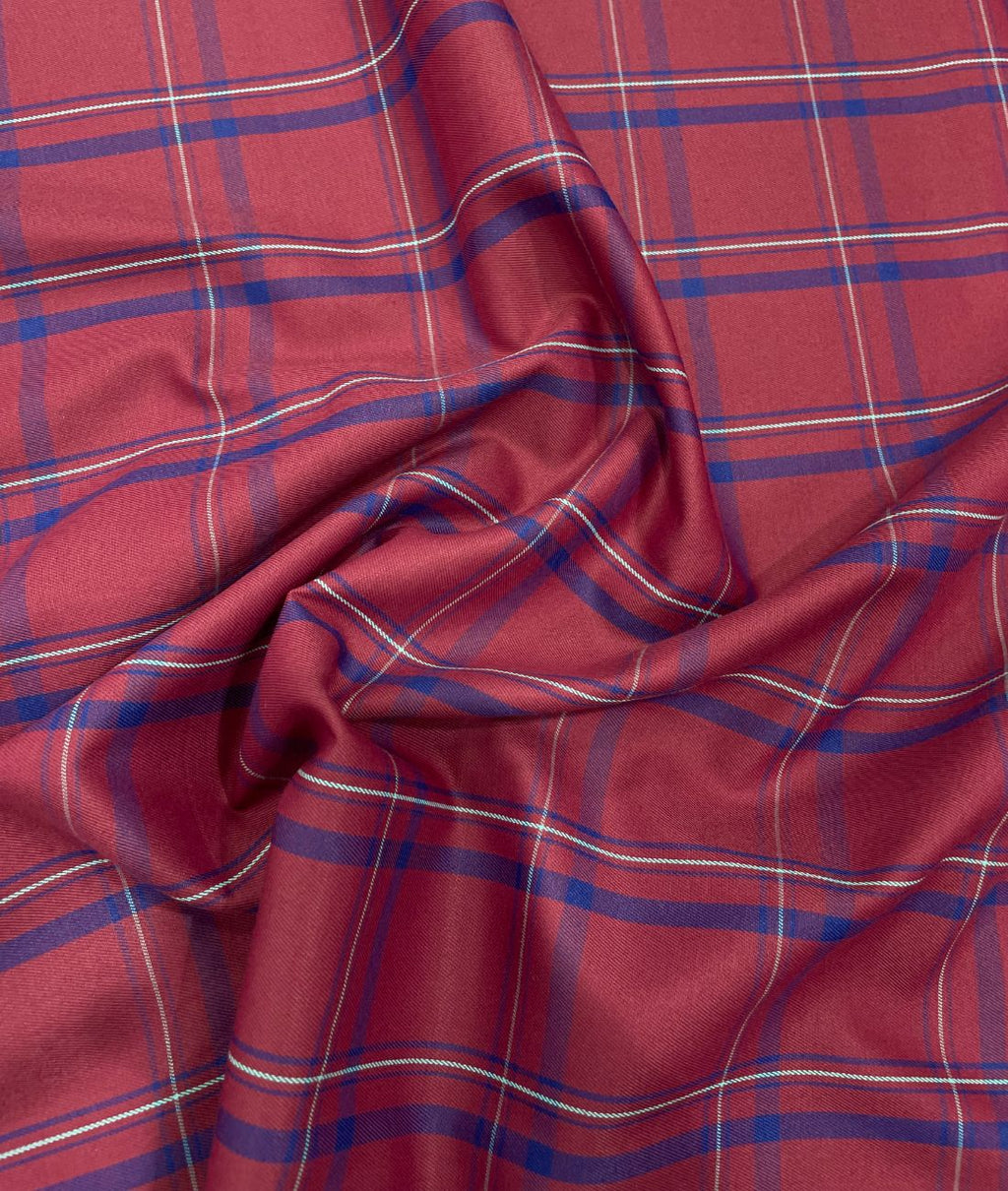 Arvind Checks Premium Cotton Fabric for Men's Shirt