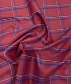 Arvind Checks Premium Cotton Fabric for Men's Shirt