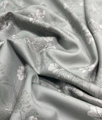 Burgoyne Leaves & Flowers Luxury Printed Shirt Fabric Giza Cotton