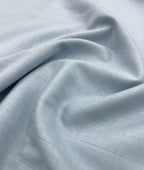 Powder Blue 70s Lea Linen Blend Fabric