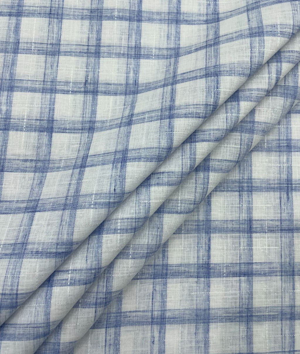 Checkered Linen Fabric for Shirt & Kurta