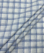 Checkered Linen Fabric for Shirt & Kurta