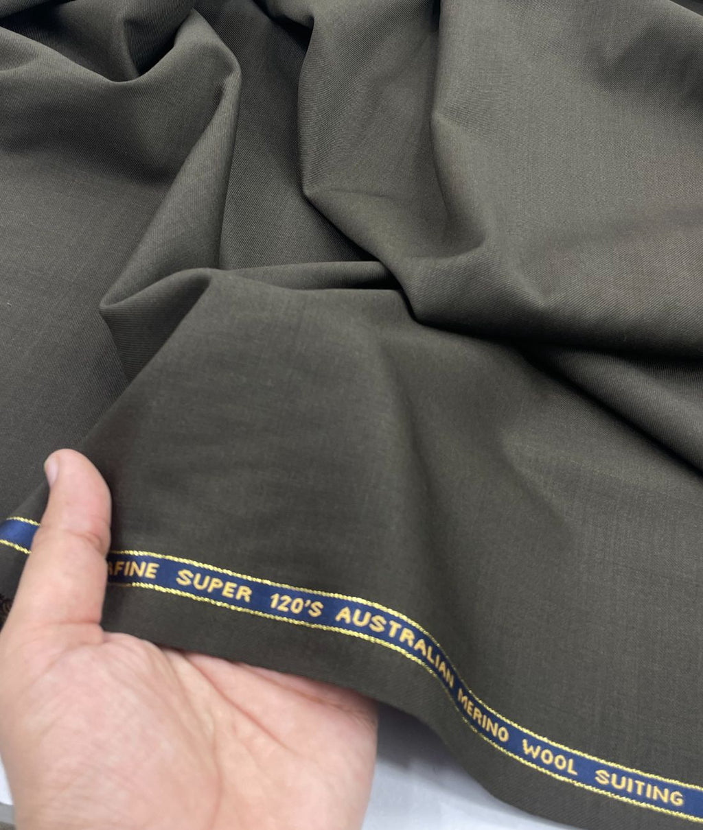 Absoluto Elite Super 120's Counts Merino Wool Luxury Suiting Fabric